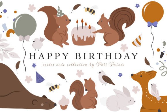 Download Happy Birthday Animal Party Collection - Birthday animal Collection