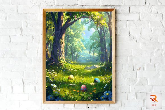Download Easter Eggs in the Woods Wall Art - Woods Collection