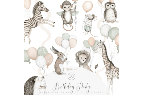 Download Woodland Happy Birthday Animals Clipart - Birthday animal Collection