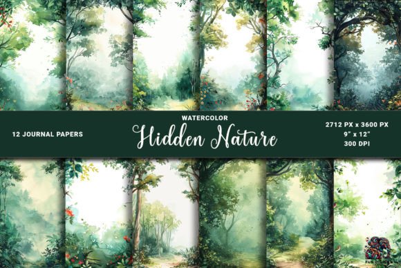 Download Hidden Nature Woods Junk Journal Pages - Woods Collection