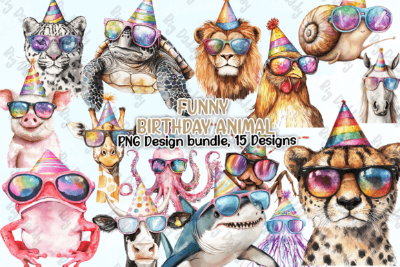 Download Funny Birthday Animal PNG - Birthday animal Collection